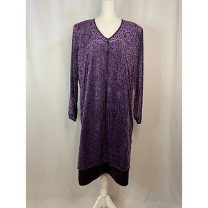 Vintage After Dark Women's Cocktail Dress, Size 16, Long Sleeveless